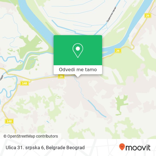 Ulica 31. srpska 6 mapa