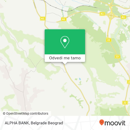 ALPHA BANK mapa