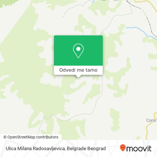 Ulica Milana Radosavljevica mapa