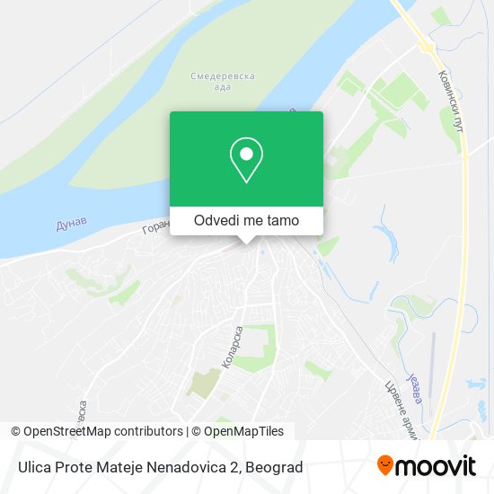 Ulica Prote Mateje Nenadovica 2 mapa