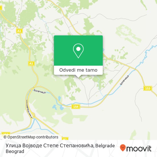 Улица Војводе Степе Степановића mapa