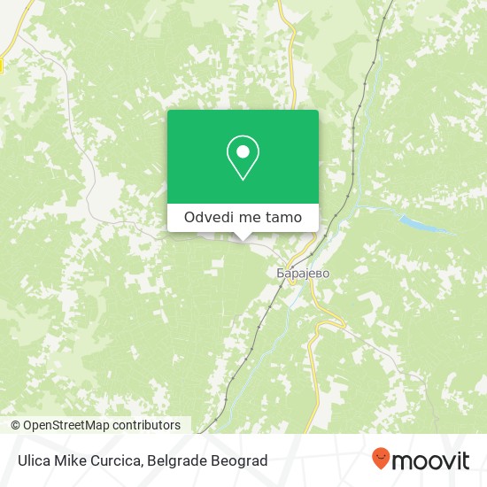 Ulica Mike Curcica mapa