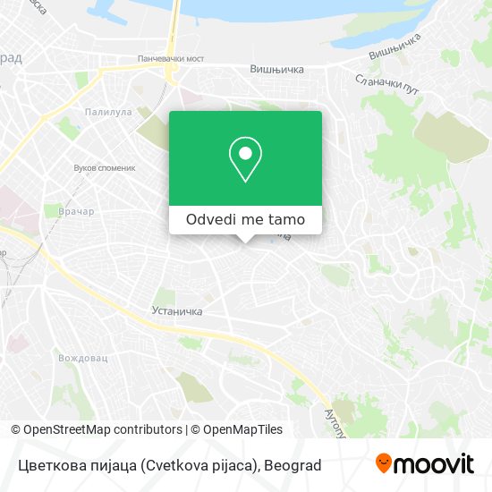 Цветкова пијаца (Cvetkova pijaca) mapa