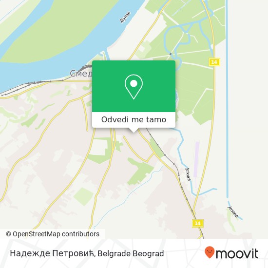 Надежде Петровић mapa