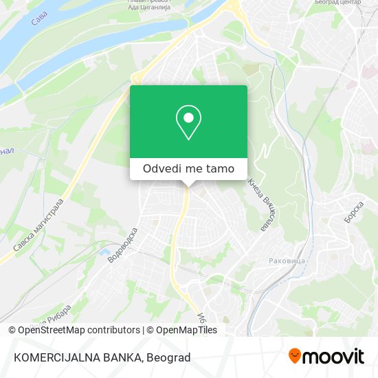 KOMERCIJALNA BANKA mapa