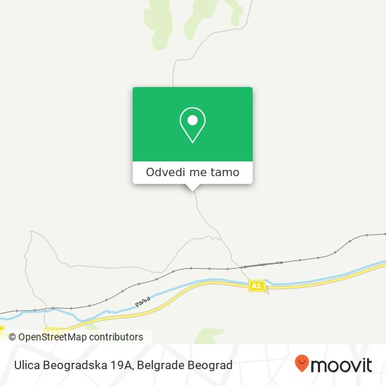 Ulica Beogradska 19A mapa