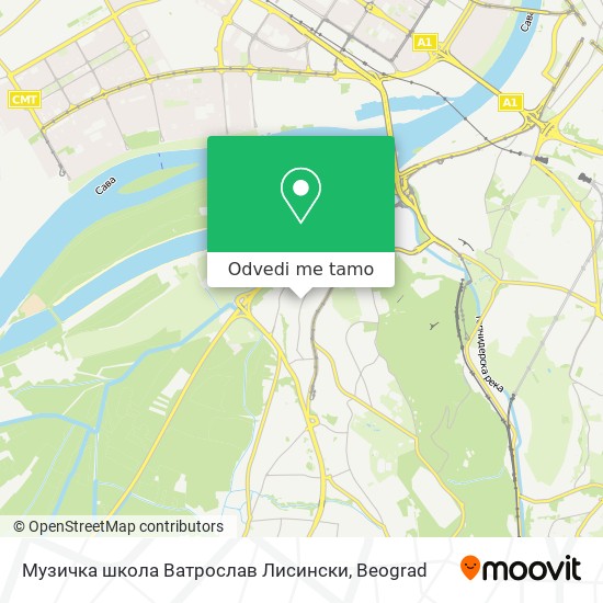 Музичка школа Ватрослав Лисински mapa