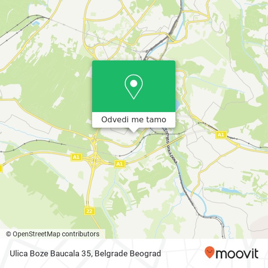 Ulica Boze Baucala 35 mapa