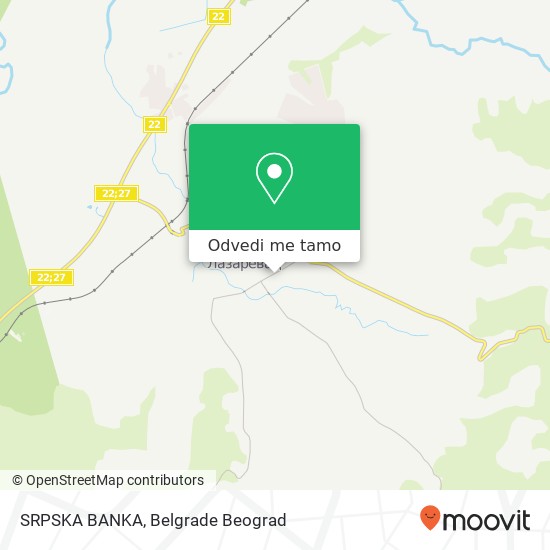 SRPSKA BANKA mapa