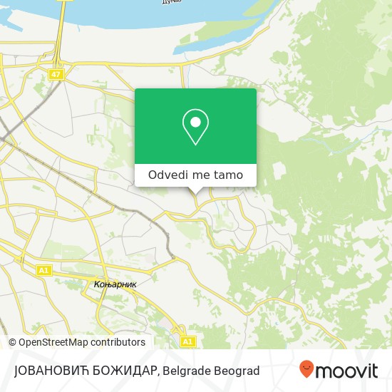 ЈОВАНОВИЋ БОЖИДАР mapa