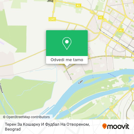 Терен За Кошарку И Фудбал На Отвореном mapa