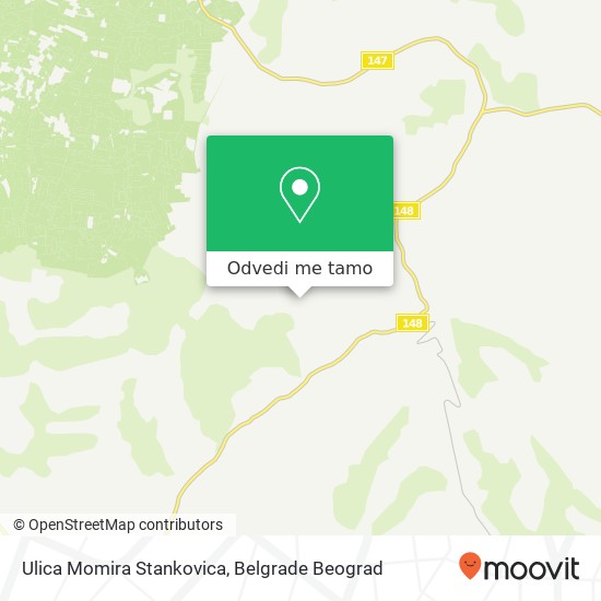 Ulica Momira Stankovica mapa