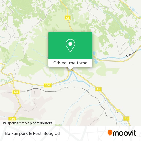Balkan park & Rest mapa