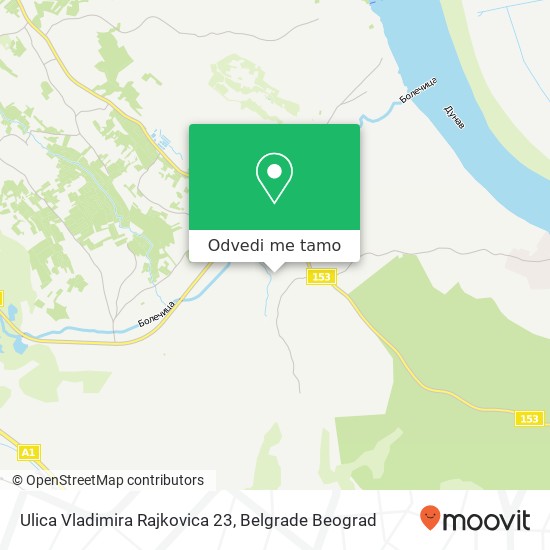 Ulica Vladimira Rajkovica 23 mapa