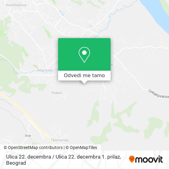 Ulica 22. decembra / Ulica 22. decembra 1. prilaz mapa