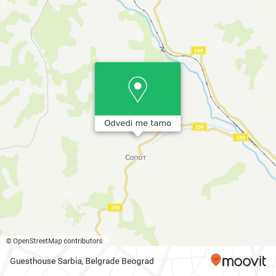 Guesthouse Sarbia mapa