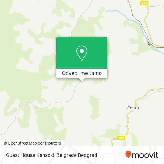 Guest House Kanacki mapa