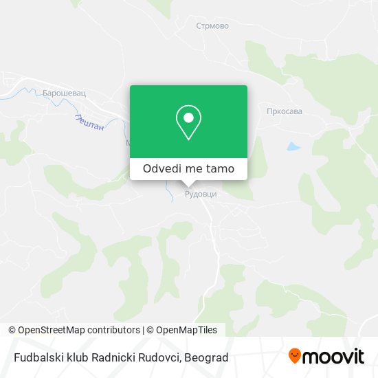 Fudbalski klub Radnicki Rudovci mapa