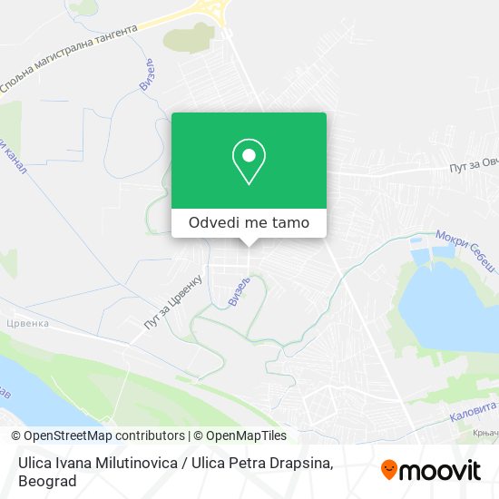 Ulica Ivana Milutinovica / Ulica Petra Drapsina mapa