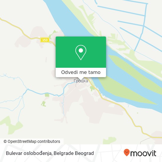 Bulevar oslobođenja mapa