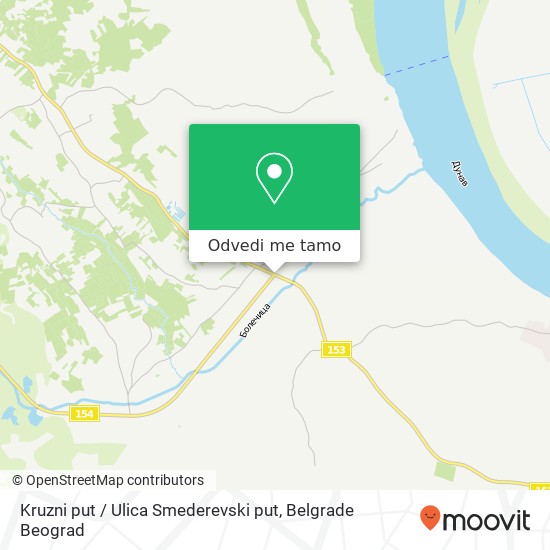 Kruzni put / Ulica Smederevski put mapa