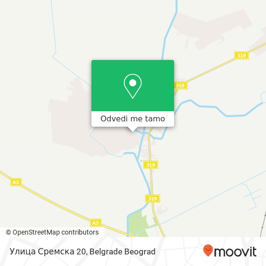 Улица Сремска 20 mapa