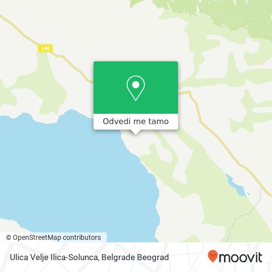 Ulica Velje Ilica-Solunca mapa