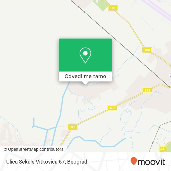 Ulica Sekule Vitkovica 67 mapa