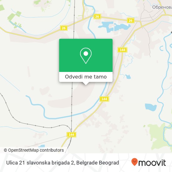 Ulica 21 slavonska brigada 2 mapa