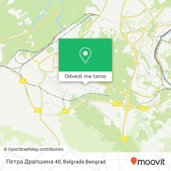 Петра Драпшина 40 mapa