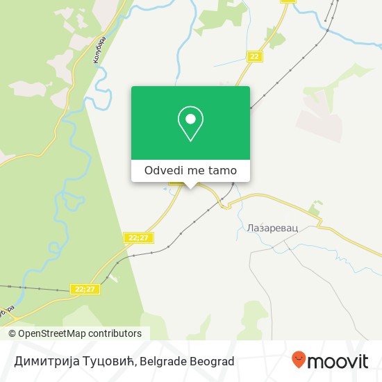 Димитрија Туцовић mapa