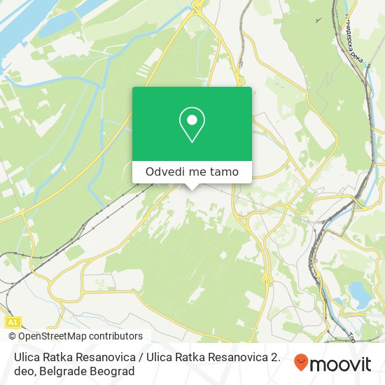 Ulica Ratka Resanovica / Ulica Ratka Resanovica 2. deo mapa