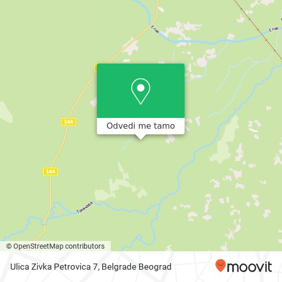 Ulica Zivka Petrovica 7 mapa