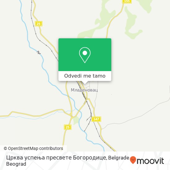 Црква успења пресвете Богородице mapa