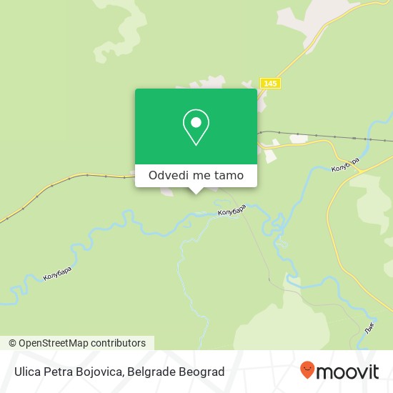 Ulica Petra Bojovica mapa