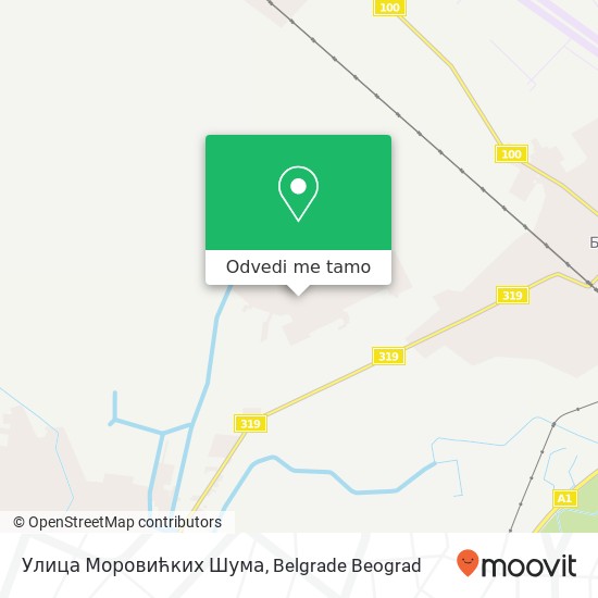 Улица Моровићких Шума mapa