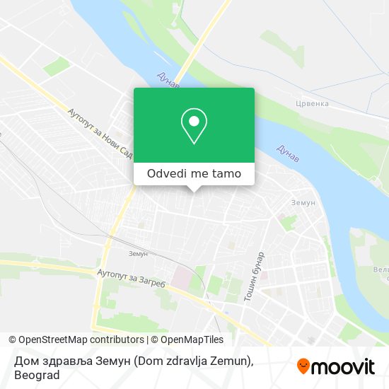 Дом здравља Земун (Dom zdravlja Zemun) mapa