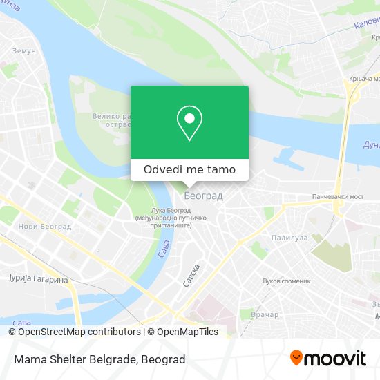 Mama Shelter Belgrade mapa