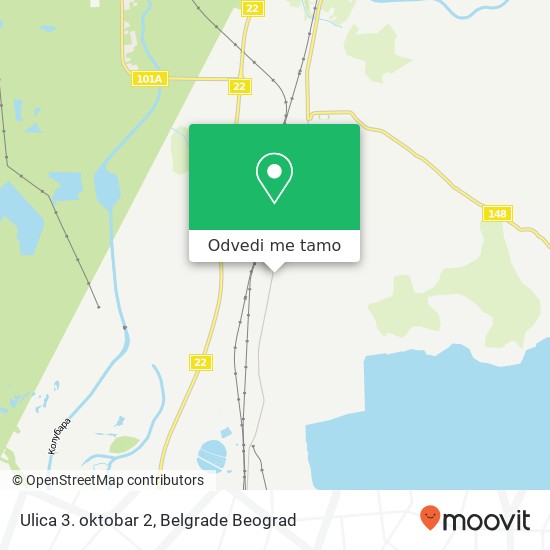 Ulica 3. oktobar 2 mapa