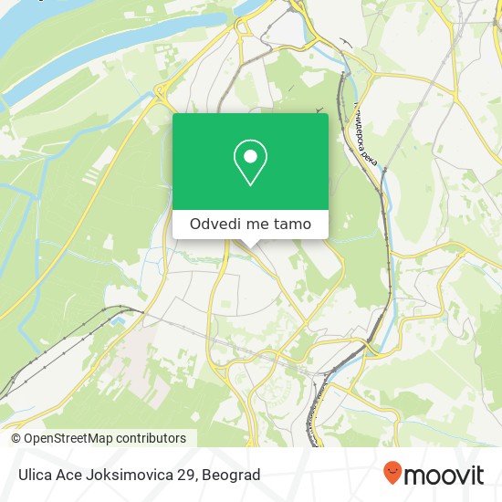 Ulica Ace Joksimovica 29 mapa