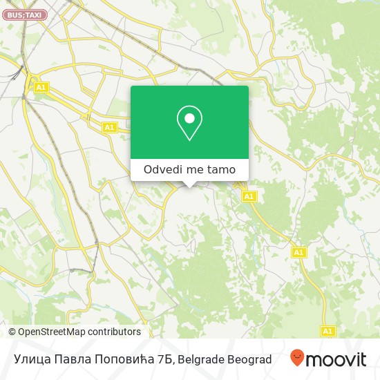 Улица Павла Поповића 7Б mapa