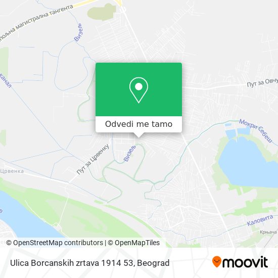 Ulica Borcanskih zrtava 1914 53 mapa