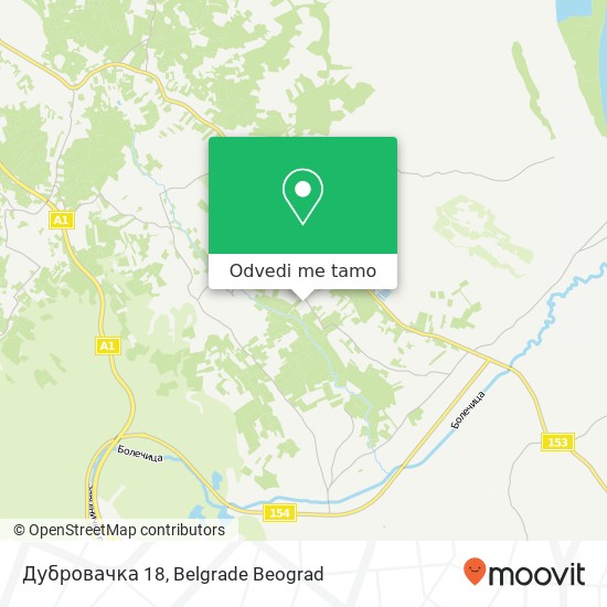 Дубровачка 18 mapa