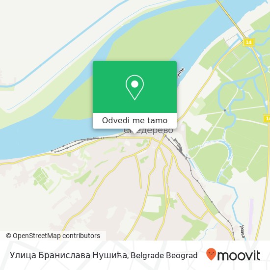 Улица Бранислава Нушића mapa