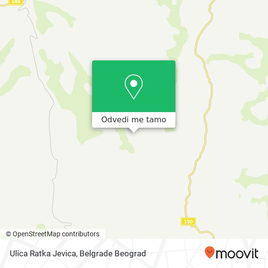 Ulica Ratka Jevica mapa