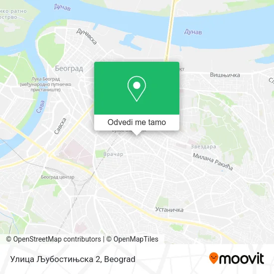Улица Љубостињска 2 mapa