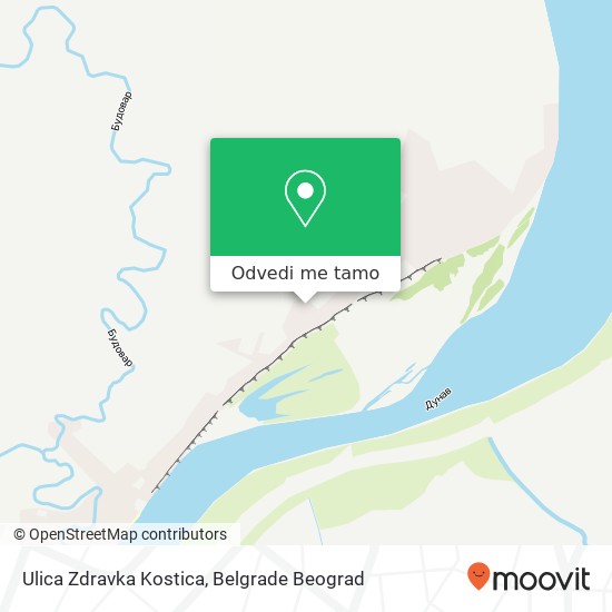 Ulica Zdravka Kostica mapa