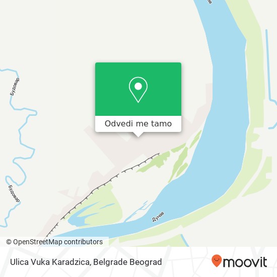 Ulica Vuka Karadzica mapa