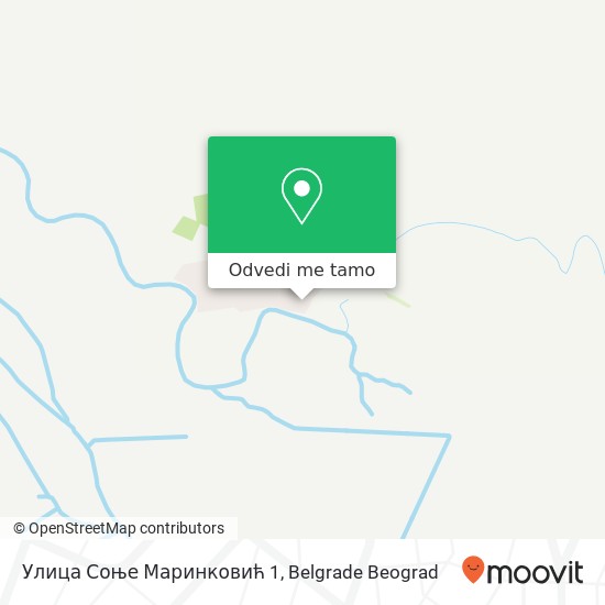 Улица Соње Маринковић 1 mapa