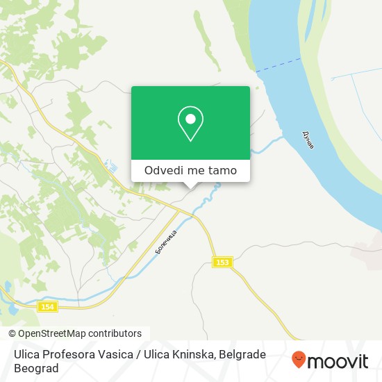 Ulica Profesora Vasica / Ulica Kninska mapa